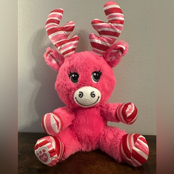 BearBuild A Bear pink candy cane moose - Picture 1 of 6